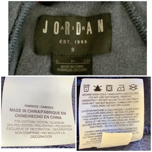 AIR JORDAN MENS JSW VELOUR track jacket ah2357-410 - Picture 5 of 8